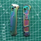 1 Pair Colorful Titanium Alloy Knife Handle Scales for Benchmade Bugout 535 07FC0E-D4 - KOEEK