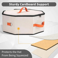 Unisex hat storage box, cardboard-supported hat box 07FC0E-D4 - KOEEK