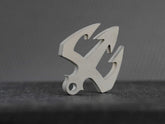 EDC TC4 Titanium Alloy Trident Necklace Keychain Pendant Lanyard Bead DIY Tool EDC - KOEEK