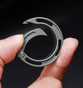 EDC Titanium Alloy Creative Keychain Carabiner Portable Hanging Buckle for Gift 07FC0E-D4 - KOEEK