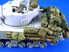 1/35 Resin Assembly Model Kit US M4 Sherman Tank Outfit Pack Modification Parts 07FC0E-D4 - KOEEK
