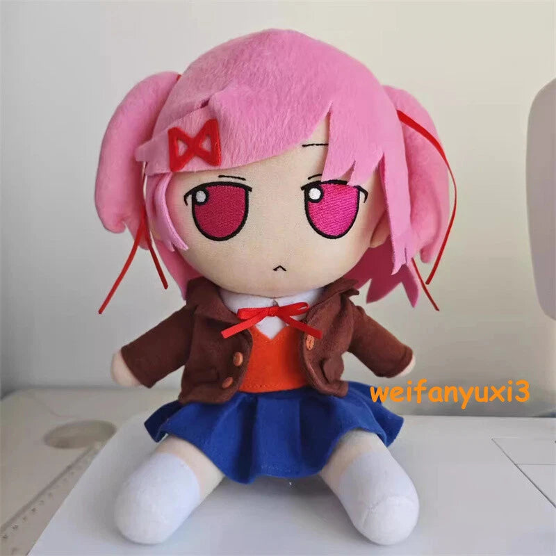 Doki Doki Literature Club Plush Natsuki Plush Doll Pillow Stuffed Toy Xmas Gift 07FC0E-D4 - KOEEK