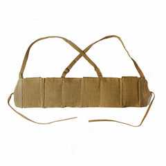 WWII Chinese Army ZB26 Combat Field Magazine Pouch 6 Cells Chest Rig Bag Canvas 07FC0E-D4 - KOEEK