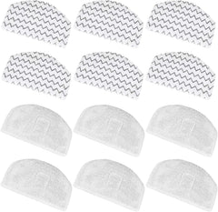 12-Pack 1940 Steam Mop Replacement Pads for Bissell Powerfresh Steam Mop 07FC0E-D4 - KOEEK