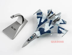 1/100 Scale Russian Su-35 Fighter Aircraft Painted Metal Model 07FC0E-D4 - KOEEK