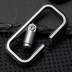 EDC Titanium Alloy Keychain Press Lock Creative Portable Hang Buckle 07FC0E-D4 - KOEEK