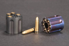 Titanium Revolver Magazine Shape Lanyard Bead Knife Paracord Pendant Detachable 07FC0E-D4 - KOEEK