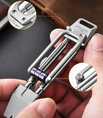 TC4 Titanium Alloy Pocket Multitool Crowbar Portable Outdoor EDC Pry Bar Tool 07FC0E-D4 - KOEEK