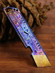 Hot Titanium Alloy Pry Bar Crowbar Multitool Opener Portable Outdoor Camping EDC 07FC0E-D4 - KOEEK