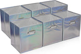 6-piece foldable cube storage box set – decorative foldable storage box 07FC0E-D4 - KOEEK