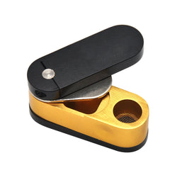 EDCFolding Aluminium Alloy Smoking Tobacco Herb Storage Pocket Double Layer Tool 07FC0E-D4 - KOEEK