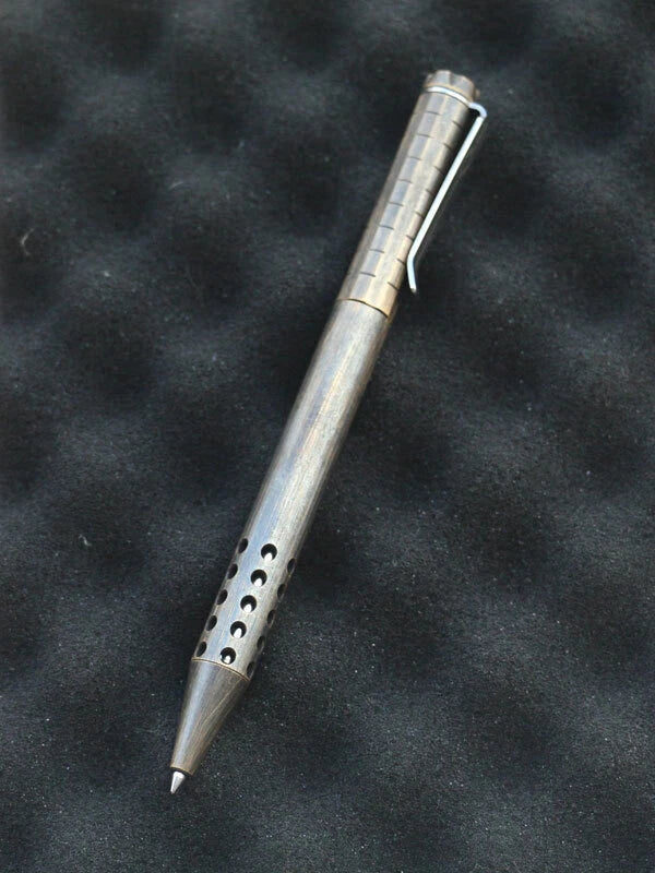 HotBrass Retro Black Magnetic Force Telescoping Pocket Ball Pen Signature PenEDC 07FC0E-D4 - KOEEK