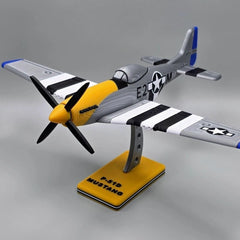 P-51D Mustang WWII Fighter 3D Printed Model with Stand Hand Painted Display 07FC0E-D4 - KOEEK
