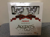 Vintage Noma Holiday Accents 10 Mini Silver Bow Light Set NIB NOMA - KOEEK