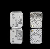 1pc Metal Skull Push Slider Fidget Toy Magnetic Stress Relief EDC - 07FC0E-D4 - KOEEK