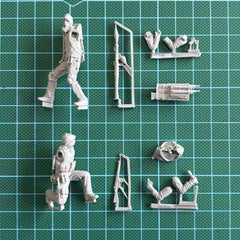 1/35 Resin Figure Model Kit Mercenary Force 2 Figures Unassambled Unpainted 07FC0E-D4 - KOEEK