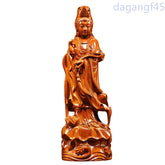 30cm Rosewood Guanyin Bodhisattva Buddha Ornament Home Furnishing Decoration Art 07FC0E-D4 - KOEEK