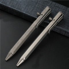 Titanium Alloy Bolt Ballpoint Pen Signature Writing Pen Outdoor Pocket EDC Tools EDC - KOEEK
