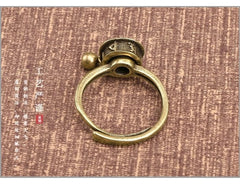 Chinese Style Ring Vintage Bell Amulet Adjustable Protector Ring Jewelry 07FC0E-D4 - KOEEK