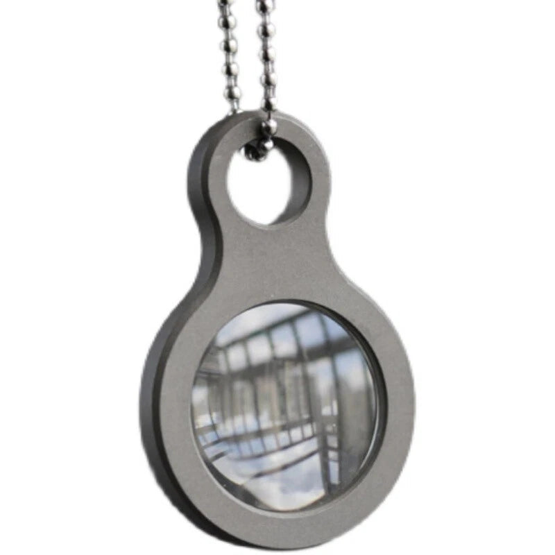 EDC Titanium Alloy Magnifier Glass Convex Lens Outdoor Portable EDC Multi Tools 07FC0E-D4 - KOEEK