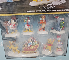 Disney Holiday Christmas Village 13-piece Set Ice Skating Rink Lights Music DISNEY - KOEEK