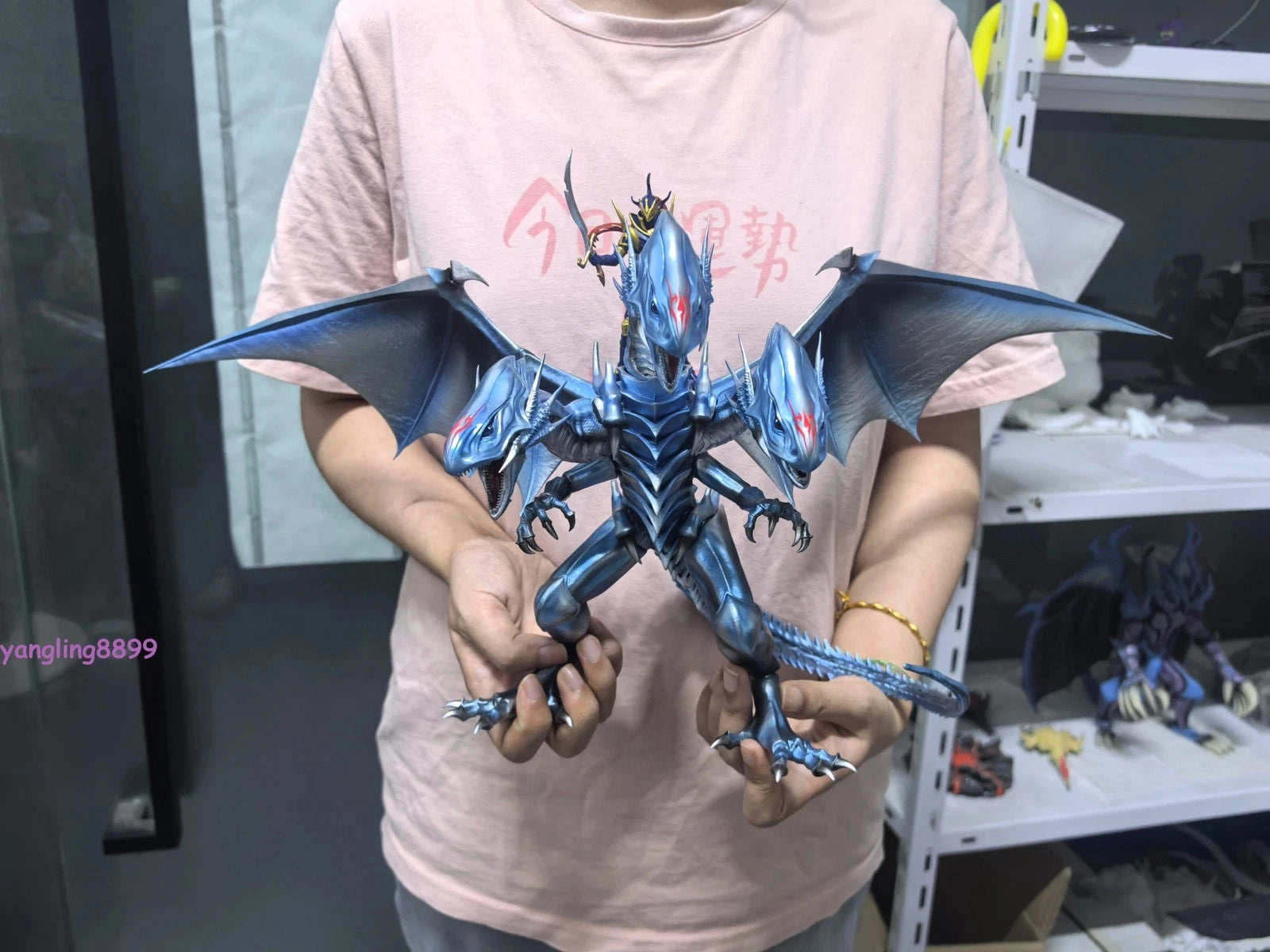 Anime YU-GI-OH! Master Of Knight Dragon Resin Figure Model Toy Collectible 25cm 07FC0E-D4 - KOEEK