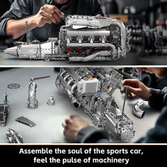 new Mould King 10168 V8 Engine Turbo Motor Model Building Block Adult Boy Gift Toy MOULD KING - KOEEK