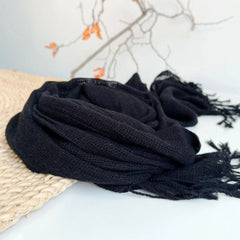 Mens Linen Cotton Soft Winter Warm Scarf Crochet Hollow Bandana Neckerchief Wrap 07FC0E-D4 - KOEEK