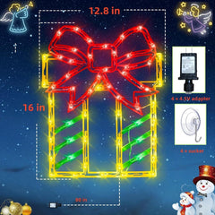 16" Christmas Window Silhouette Lights Decorations 4 Pack Christmas Lighted 07FC0E-D4 - KOEEK