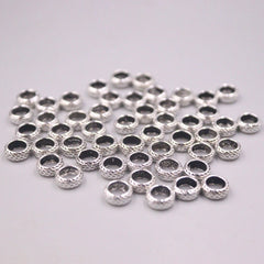 10pcs 925 Sterling Silver Round Loose Beads 8mm 6mm Available 07FC0E-D4 - KOEEK
