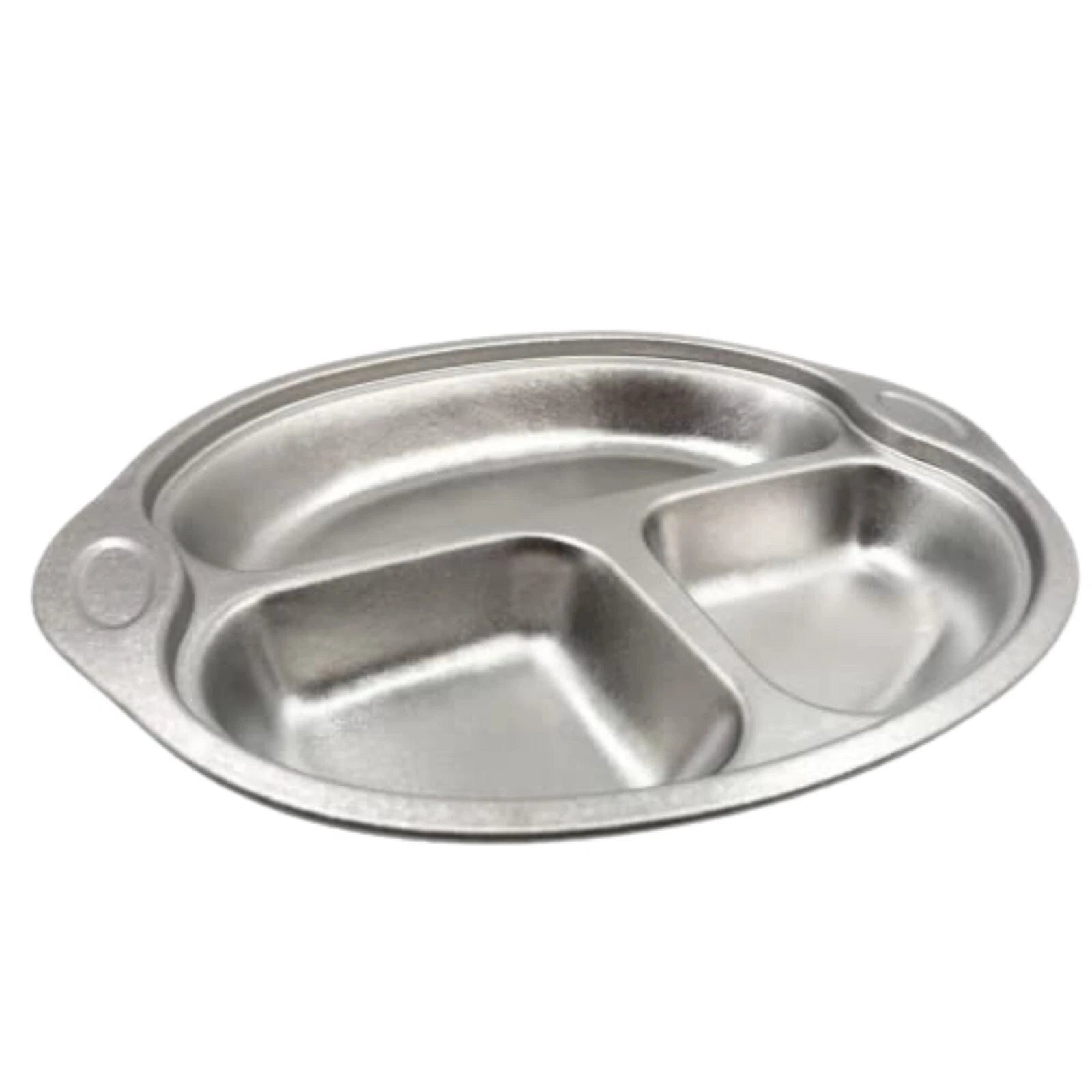 Pure Titanium GR1 3-in-1 Tableware Dinner Plate Ultra Light Divided Food Plate 07FC0E-D4 - KOEEK