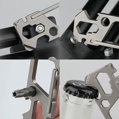 HotTitanium TC4 Mechanic Key Chain Carabiner Opener Outdoor Multi EDC Tool M-KC1 07FC0E-D4 - KOEEK