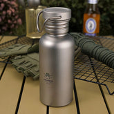 EDCPure Titanium Water Coffee Tea Bottles Flasks Portable Outdoor Camping Travel 07FC0E-D4 - KOEEK