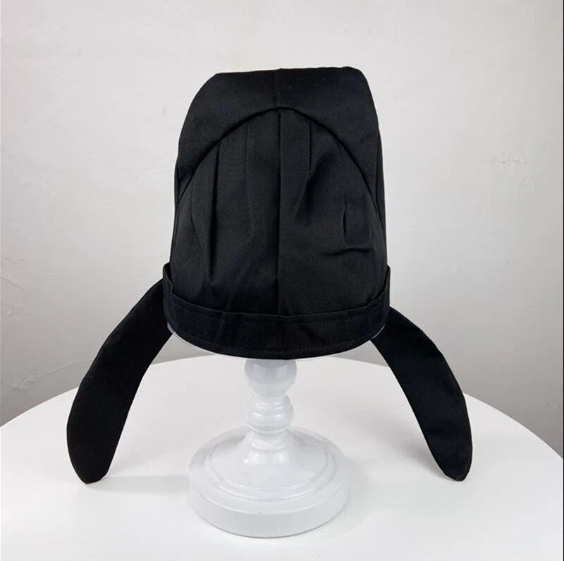 Chinese Traditional Hanfu Scholar Men Ancient Scholar Black Hat Confucian Towel 07FC0E-D4 - KOEEK