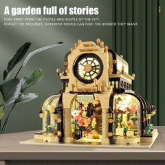 new MOULD KING 16019 Botanical Garden Led Light Street View Building Blocks Toy MOC KOEEK - KOEEK