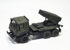 1/72Russian KAMAZ-5350 MUSTANG with BM-21"Grad"Hail RocketLauncherAssembly Model 07FC0E-D4 - KOEEK