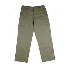 WWII US HBT Army Casual Pants Vintage Military Replica Green Men's Trousers 07FC0E-D4 - KOEEK