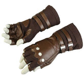 1 Pair Captain America Leather Cycling Gloves Avengers Infinity War Accessories 07FC0E-D4 - KOEEK