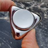 Novel Stainless Steel Fidget Spinner EDC Adult Fidget Toy ADHD Stress Relief Toy 07FC0E-D4 - KOEEK