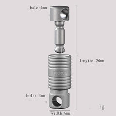 EDC Small Titanium Alloy Detachable Keychain Hanging Connector Keyring 07FC0E-D4 - KOEEK