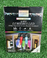 24 Gemmy Orchestra of Lights Color-Changing Faceted Mini LED Lights - GEMMY - KOEEK