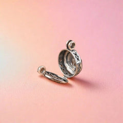 Small Hollow Box Pendant Koi Fish Lotus Pendant 07FC0E-D4 - KOEEK