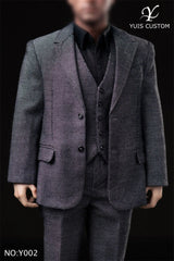YUIS CUSTOM Y002 1/6 Ben Affleck Clothes Suit with Body Figure Accessory Prop 07FC0E-D4 - KOEEK