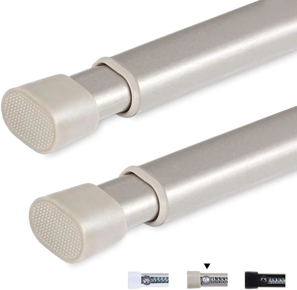 Tension rod elliptical spring curtain rod, adjustable length 07FC0E-D4 - KOEEK