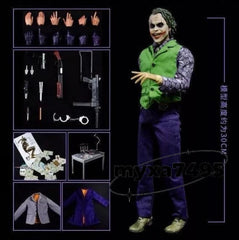 US SHIP! The Dark Knight Joker Action Figure Doll 1/6 Model Statue Ornament Toy 07FC0E-D4 - KOEEK