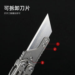 EDC Titanium Alloy Comb Hair Cutting Outdoor Activity Portable Standbys Tools 07FC0E-D4 - KOEEK