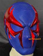 Marvels Spider-man 2099 Helmet 1:1 Wearable FRP Mask Halloween Cosplay Prop Gift 07FC0E-D4 - KOEEK