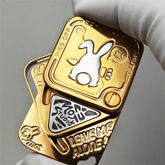 Novel Angry Rabbit EDC Fidget Slider Three-Layer Side Push Haptic Slider 07FC0E-D4 - KOEEK