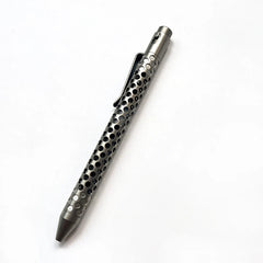 Titanium Alloy EDC Writing Pocket Pen Ballpoint Pen Hollow Signature Pen Gift 07FC0E-D4 - KOEEK