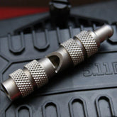 TC4 EDC Titanium Keychain Safety Whistle Necklace Pendant Outdoor Survival Tool EDC - KOEEK